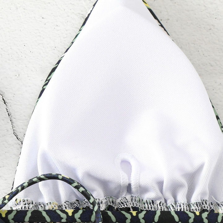 Damen Triangel-Bikini mit verspieltem Schlangenmuster Echo Archiv