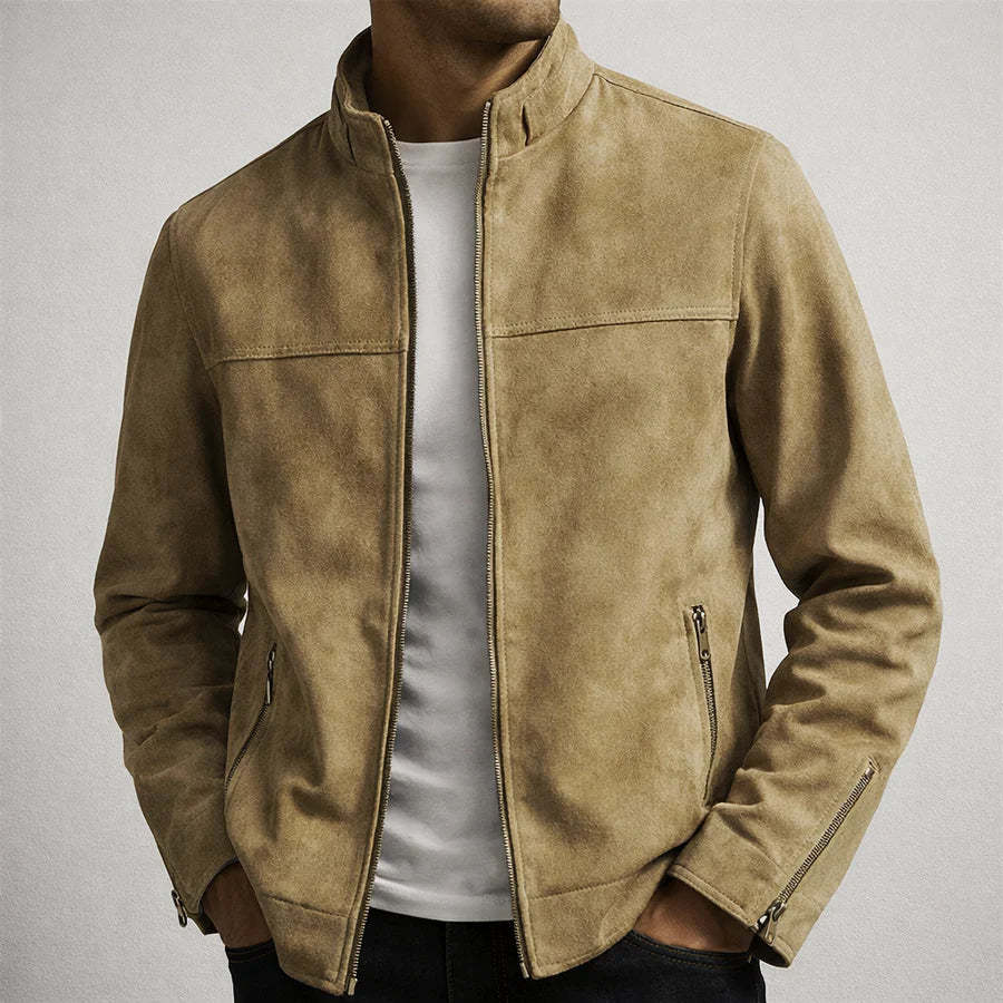 Herren Modische und Bequeme Suede Jacke – Taviero