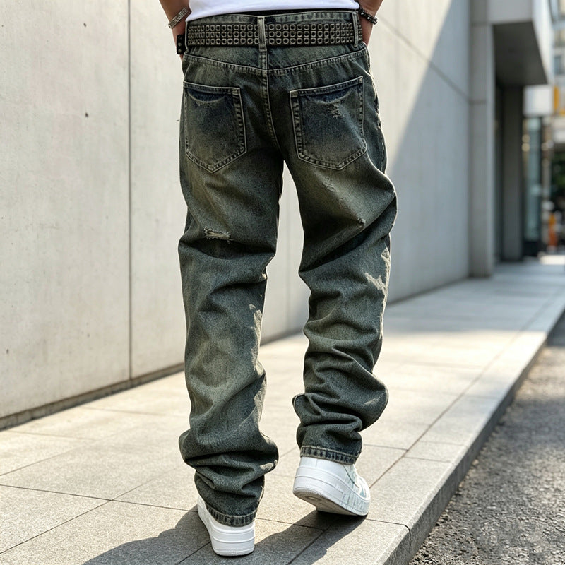 Herren Lässige Ripped Jeans Echoarchiv