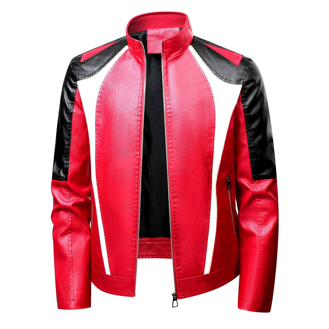 Herren Modische Bikerjacke mit Kontrastdetails Echo Archiv
