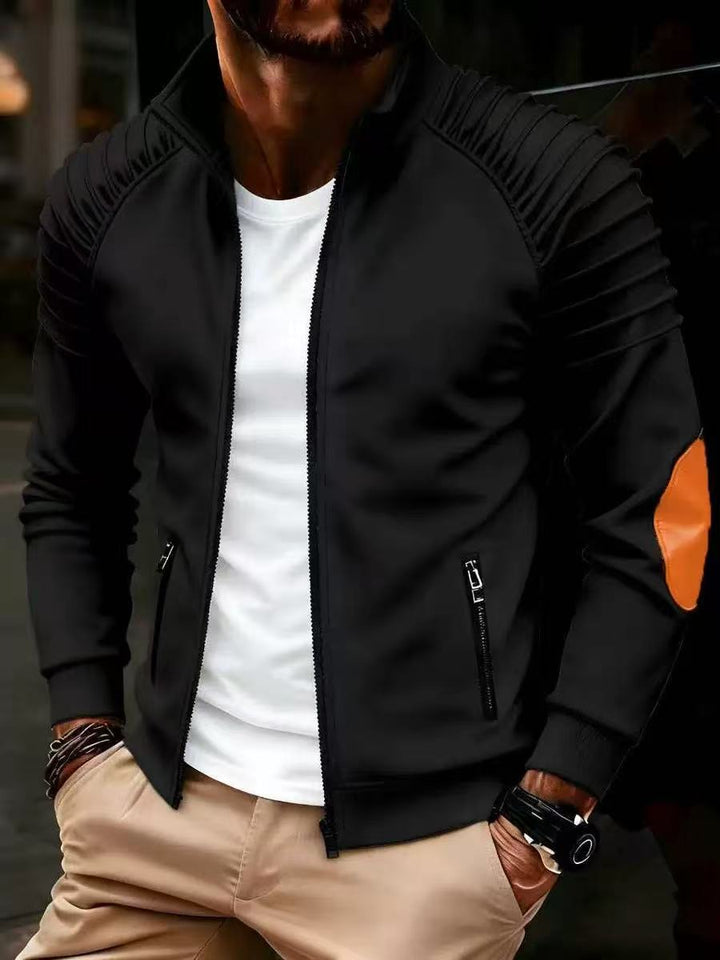 Herren sportliche Jacke mit stylischen Plissee-Ärmeln Echoarchiv