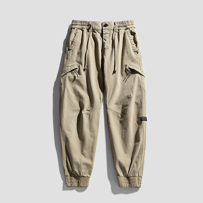 Herren Cargo-Jogginghose im Utility-Look mit elastischem Bund, Kniepaneelen und Klappentaschen Echo Archiv