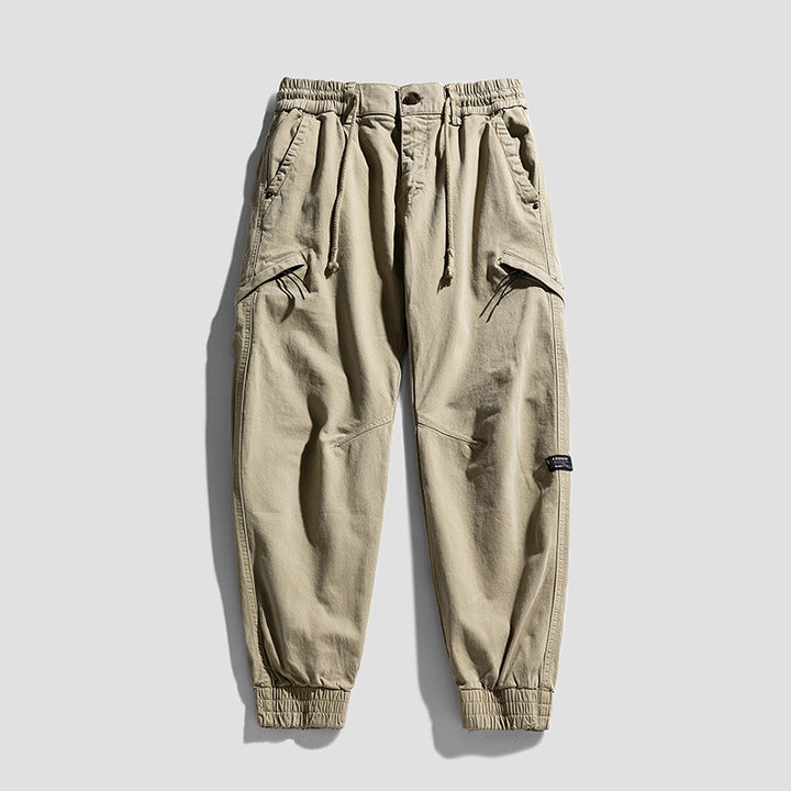 Herren Cargo-Jogginghose im Utility-Look mit elastischem Bund, Kniepaneelen und Klappentaschen Echo Archiv