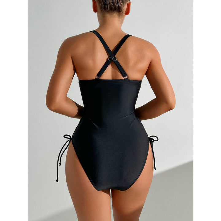 Damen Einteiler Badeanzug mit buntem Quasten-Detail Echo Archiv