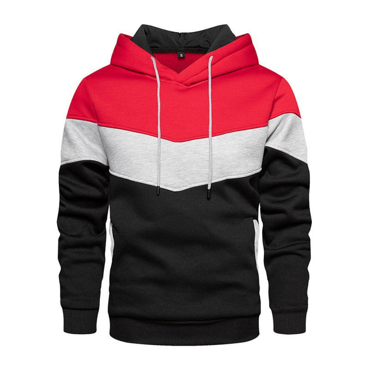 Herren Sportlicher Kapuzenpullover mit Echoarchivrnem Farbblockdesign und atmungsaktiven Eigenschaften Echoarchiv