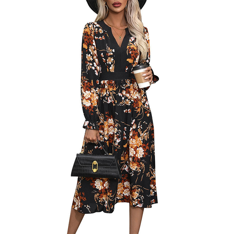 Damen Midi-Kleid im floralen Design Echo Archiv