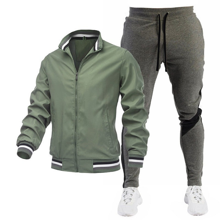 Herren Sportliches Trackjacke und Jogginghose Set Echo Archiv