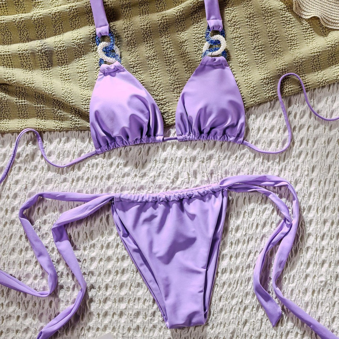 Damen Triangel-Bikini mit modischen Applikationen Echo Archiv