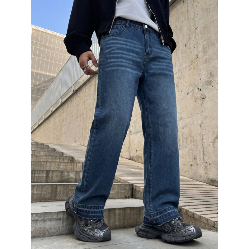 Herren Lässige Weit geschnittene Jeans Echoarchiv