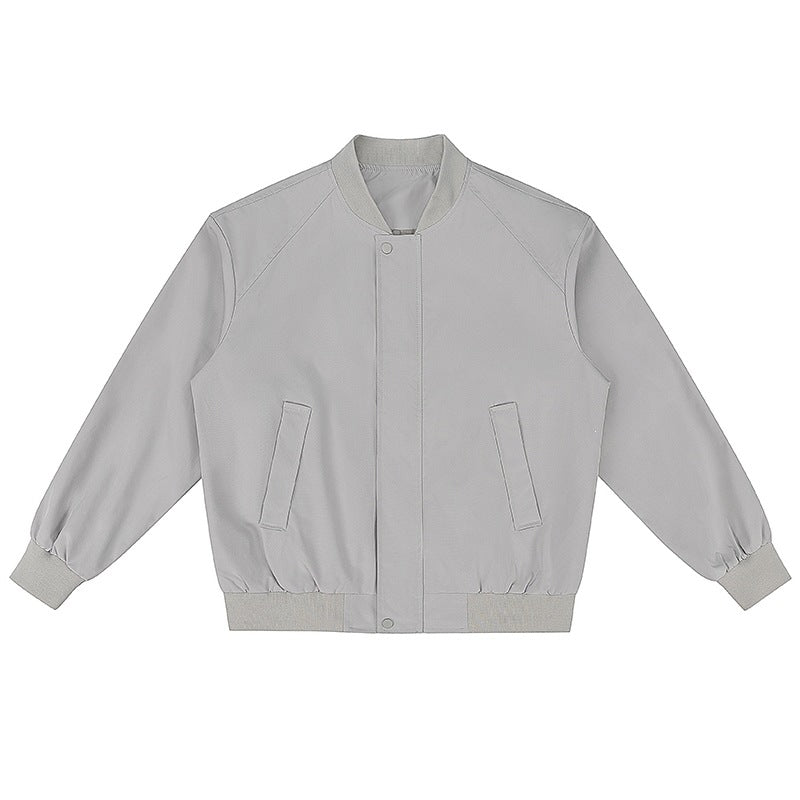 Damen Leichte Bomberjacke mit geripptem Saum, Druckknopfblende und verdeckten Eingrifftaschen Echo Archiv