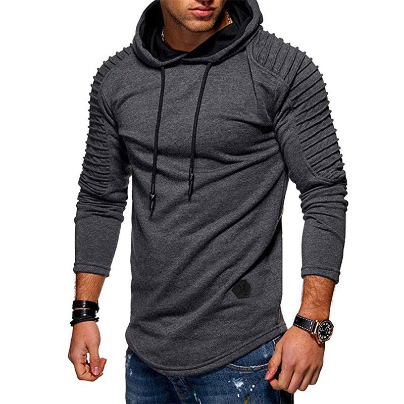 Herren modernes Kapuzenshirt mit strukturierten Ärmeln und trendigem Design Echoarchiv