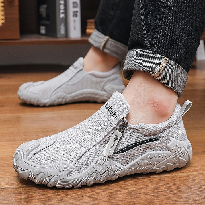 Herren Flexibler Strick-Sneaker mit Reißverschluss Echoarhiv – Norré