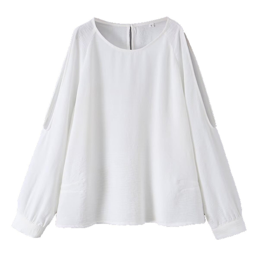 Damen Leichte Oversize-Bluse mit Cut-Out-Ärmeln und Rundhalsausschnitt Echo Archiv