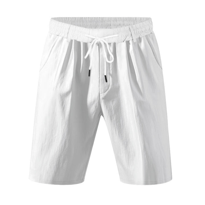 Herren nan knielange leichte Funktionsshorts mit Elastikbund, Kordelzug und tiefen Eingrifftaschen Echo Archiv