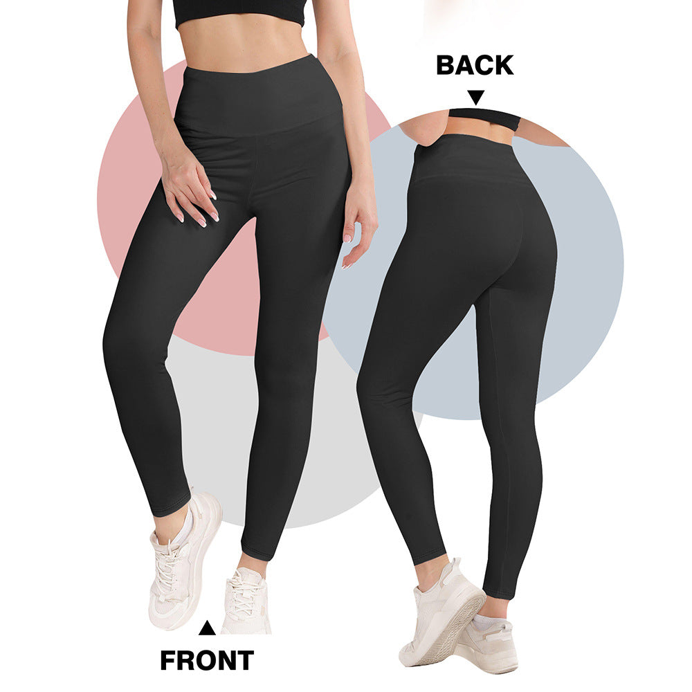 Damen Hohe Taillen Yoga-Leggings mit Bauchkontrolle und hohem Stretch echoarchiv-