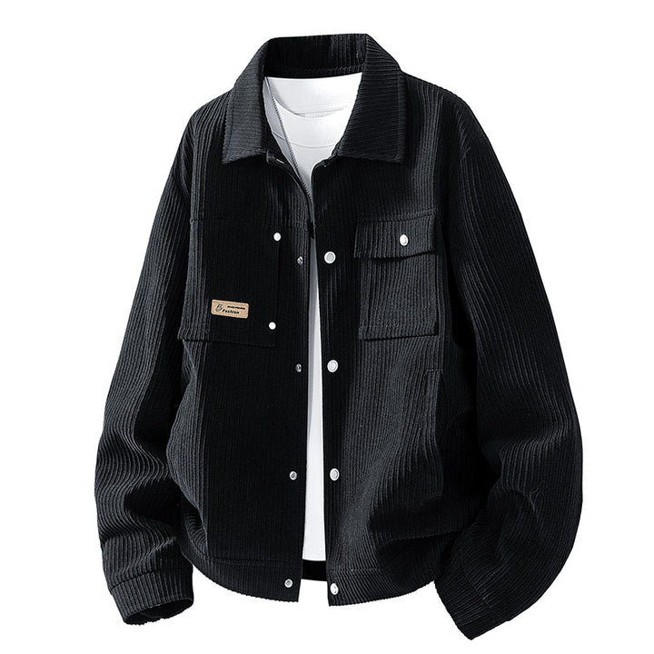 Damen Lässige Cordjacke mit Taschen Echo Archiv