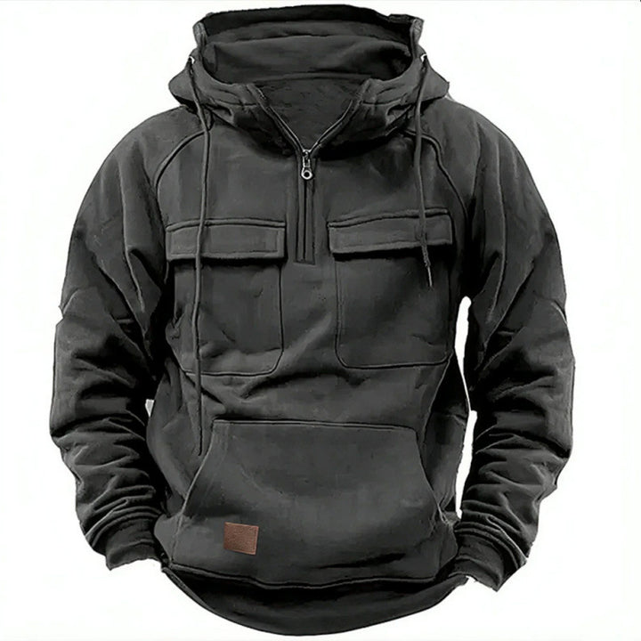 Herren Funktionaler Kapuzenpullover mit praktischen Taschen Echoarchiv