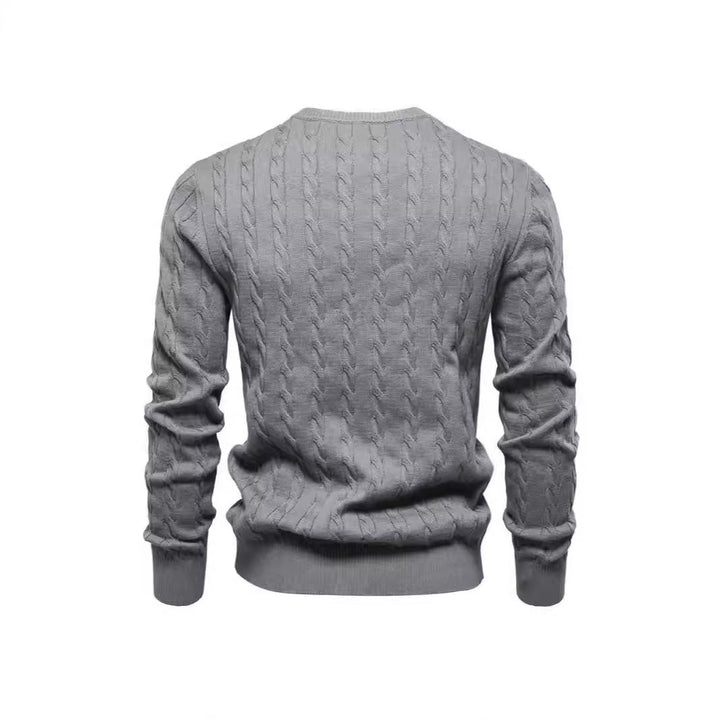 Herren Gemusterter Strickpullover Echoarchiv