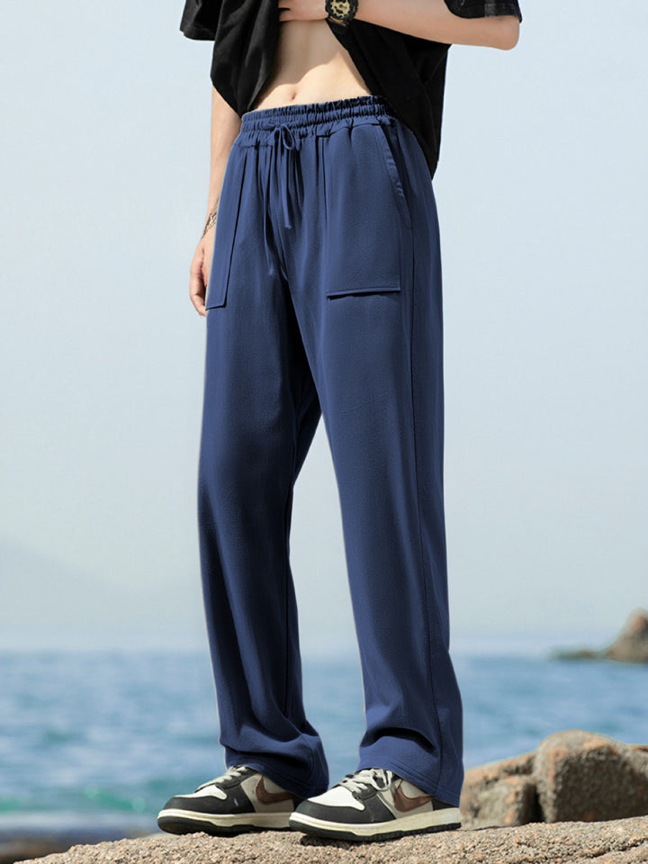 Herren Sportliche Freizeithose mit seitlichen Taschen und elastischem Bund Echoarchiv