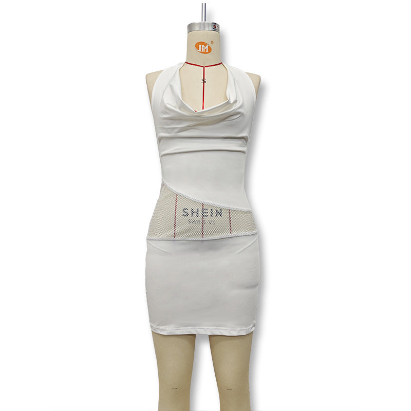 Damen Figurbetontes Minikleid mit elegantem Neckholder und raffinierter Drapierung Echo Archiv