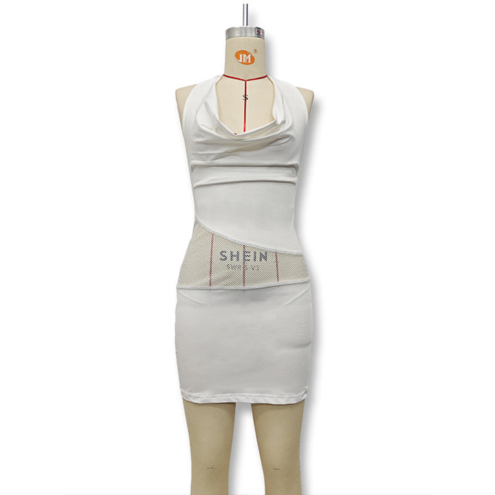 Damen Figurbetontes Minikleid mit elegantem Neckholder und raffinierter Drapierung Echo Archiv