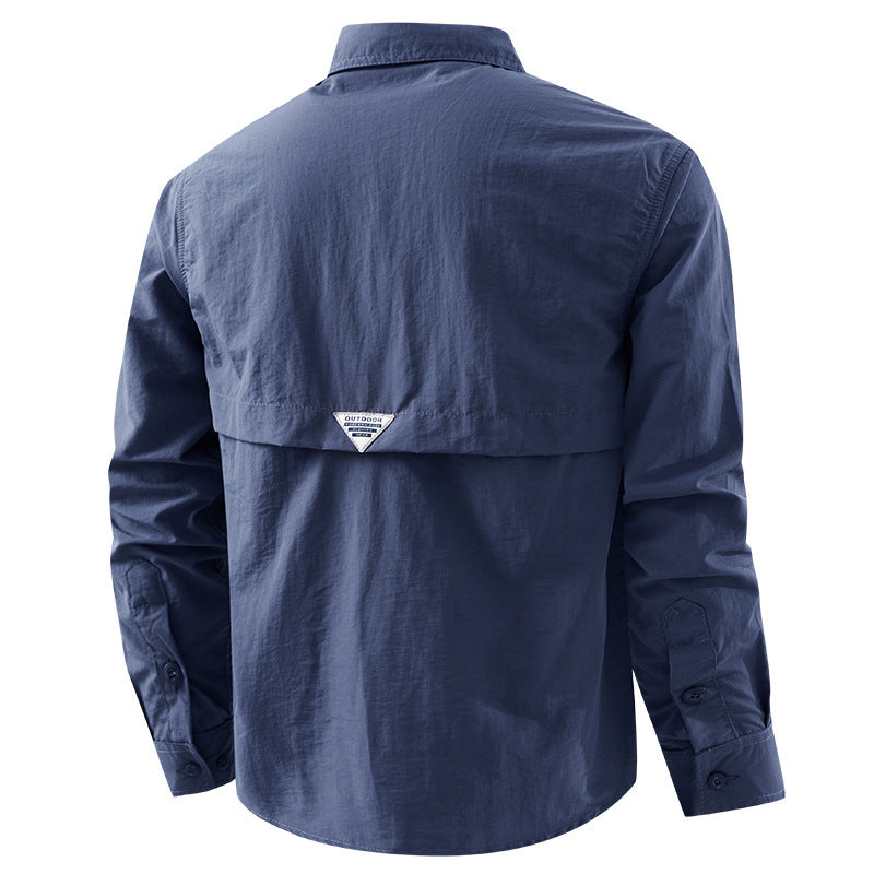 Herren nan leichtes UV-Schutz Outdoor-Hemdjacke mit atmungsaktivem Mesh-Futter, Klappentaschen und schnell trocknender Webstruktur Echo Archiv