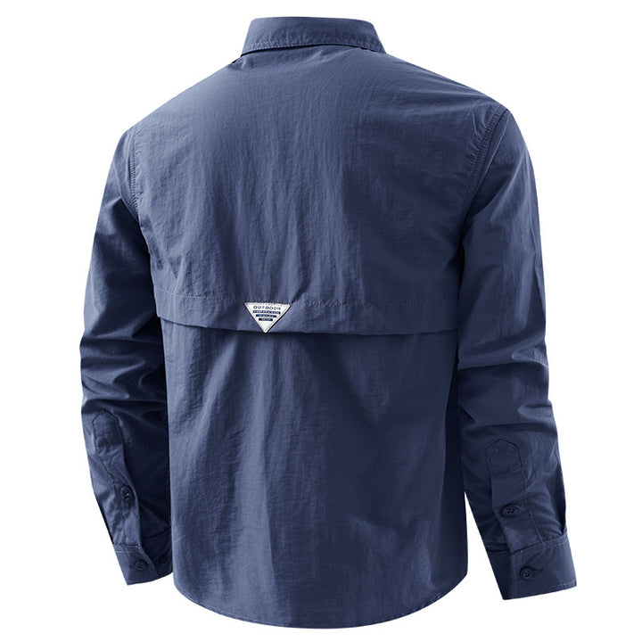 Herren nan leichtes UV-Schutz Outdoor-Hemdjacke mit atmungsaktivem Mesh-Futter, Klappentaschen und schnell trocknender Webstruktur Echo Archiv