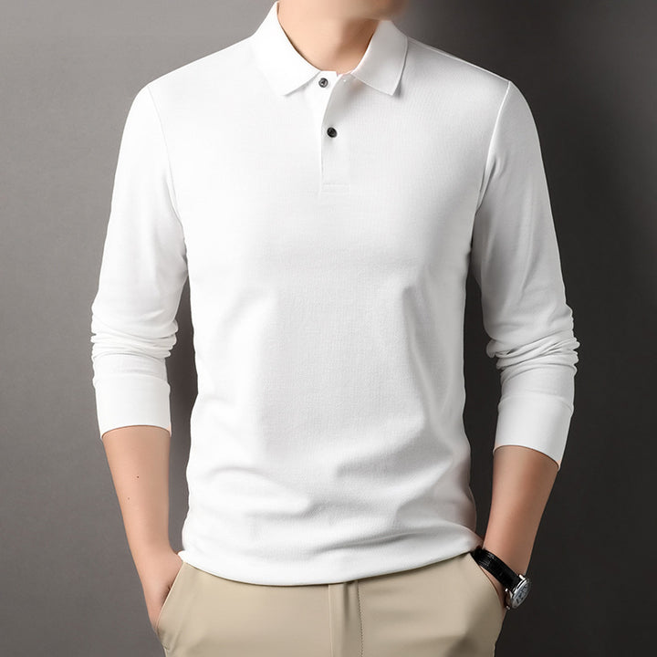 Herren Poloshirt mit langem Arm aus atmungsaktivem Funktionsmaterial Echoarchiv