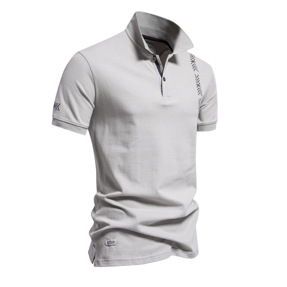 Herren Polo-Shirt mit modernem Design und feiner Struktur Echoarchiv
