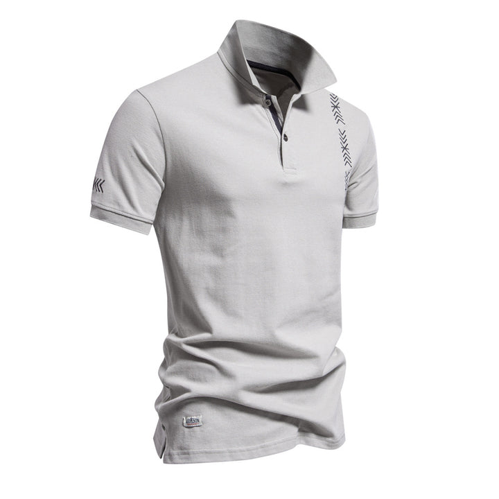 Herren Polo-Shirt mit modernem Design und feiner Struktur Echoarchiv