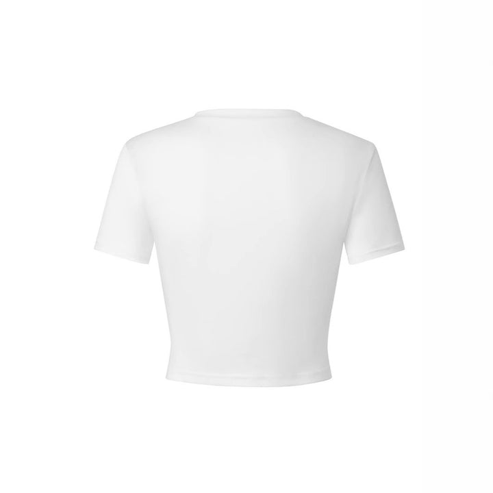 Damen Crop-T-Shirt mit inspirierendem Schriftzug und lässigem Schnitt Echo Archiv