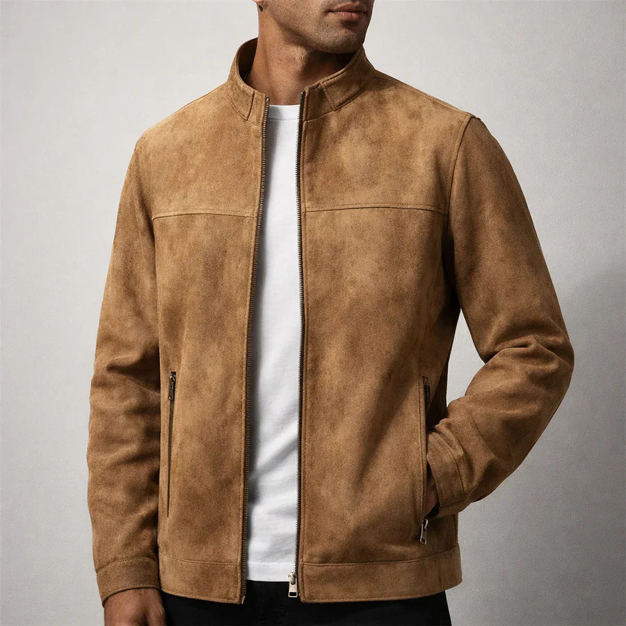 Herren Modische und Bequeme Suede Jacke – Taviero