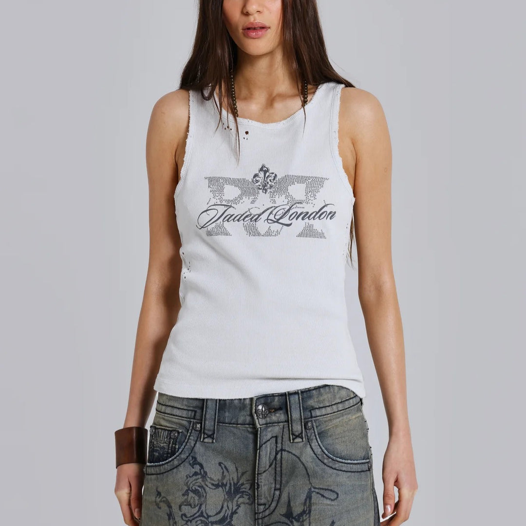 Damen lässiges Tanktop mit stylischem Grafikdruck Echo Archiv