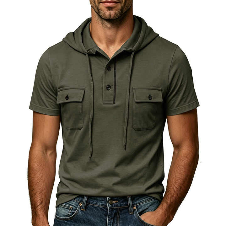 Herren Kurzarm-Hoodie von Echoarchiv