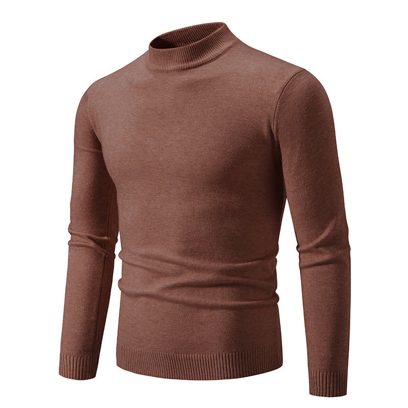 Herren Feinstrickpullover mit hohem Kragen und elastischen Bündchen Echoarchiv