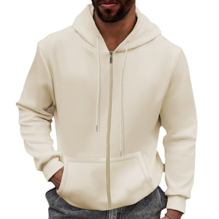 Herren Hoodie mit modernem Reißverschluss und praktischen Taschen Echoarchiv