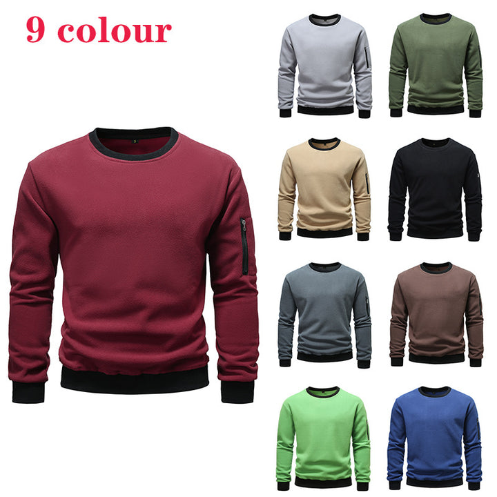 Herren Fleece Sweatshirt mit praktischer Seitentasche Echoarchiv