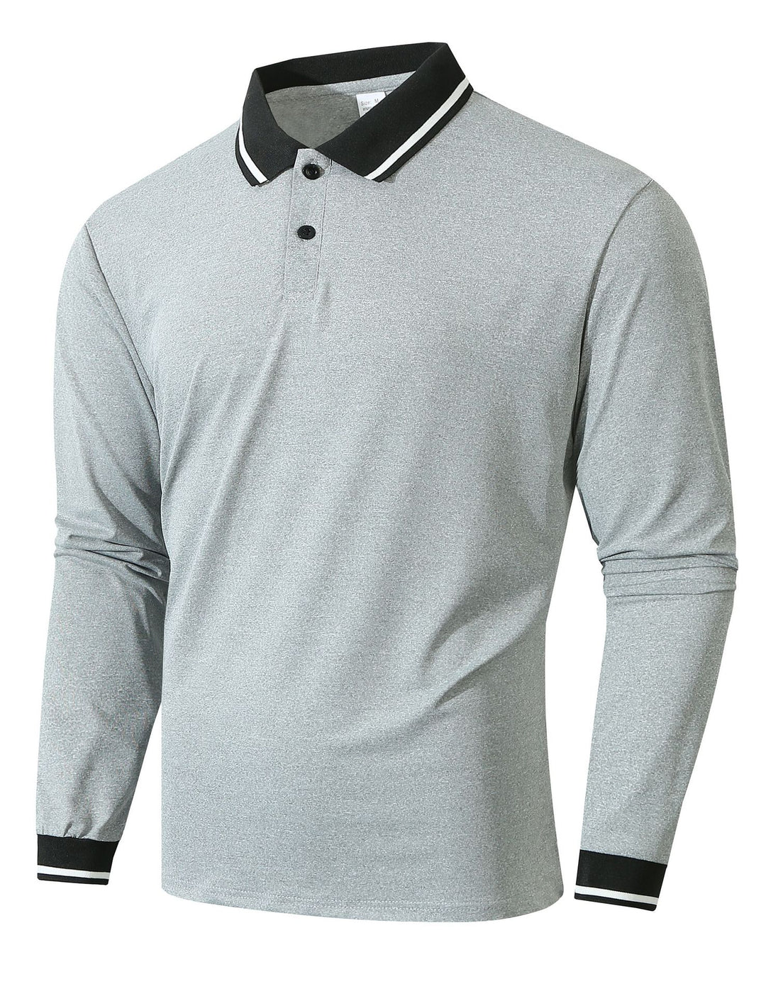 Herren Langarm Poloshirt mit sportlicher Rippstruktur Echoarchiv
