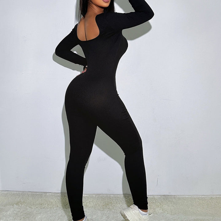 Damen Hochdehnbarer Jumpsuit Echo Archiv