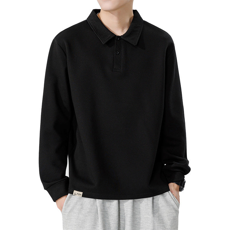 Herren lässiges Poloshirt mit langem Arm und trägerfreundlichem Design Echoarchiv