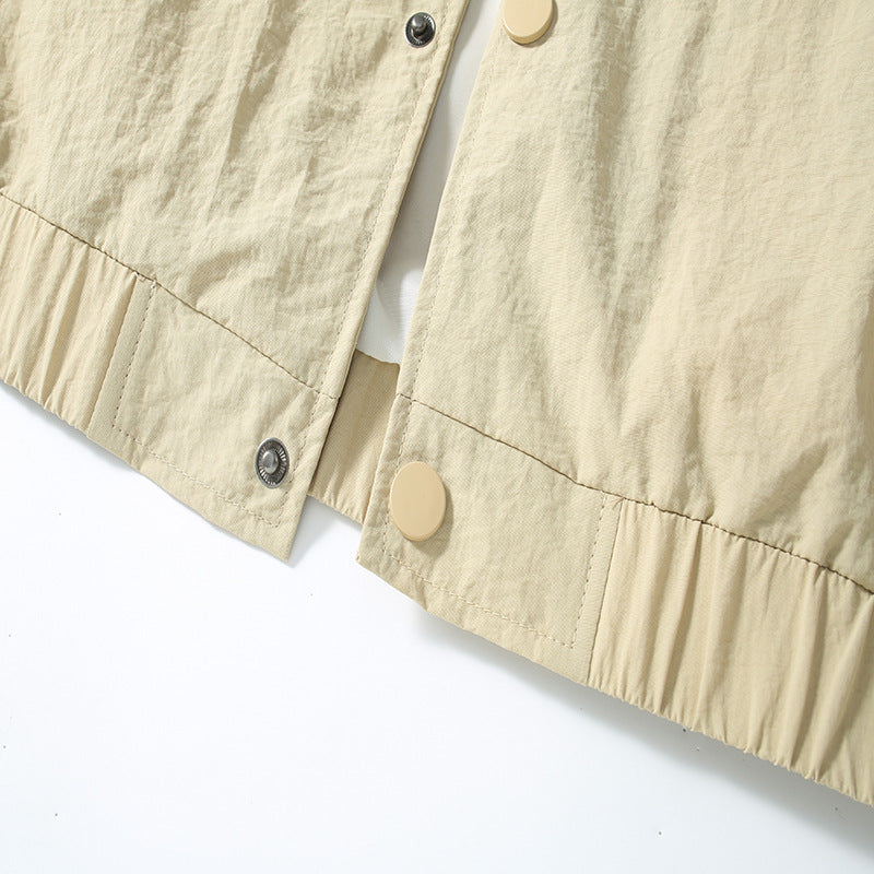 Herren leichte Übergangsjacke mit elastischen Bündchen Echoarchiv