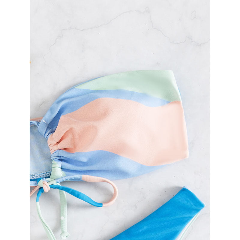 Damen Bandeau-Bikini mit verspieltem Schnitt Echo Archiv