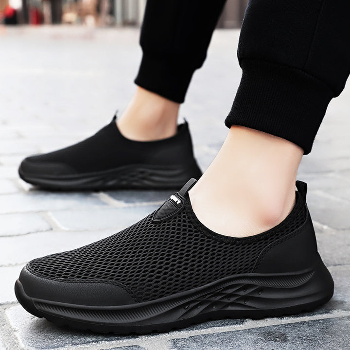 Herren nan leichter Mesh-Slipper-Sneaker mit nahtlosem Sockeneinstieg und reaktiver Wellen-EVA-Sohle Echo Archiv