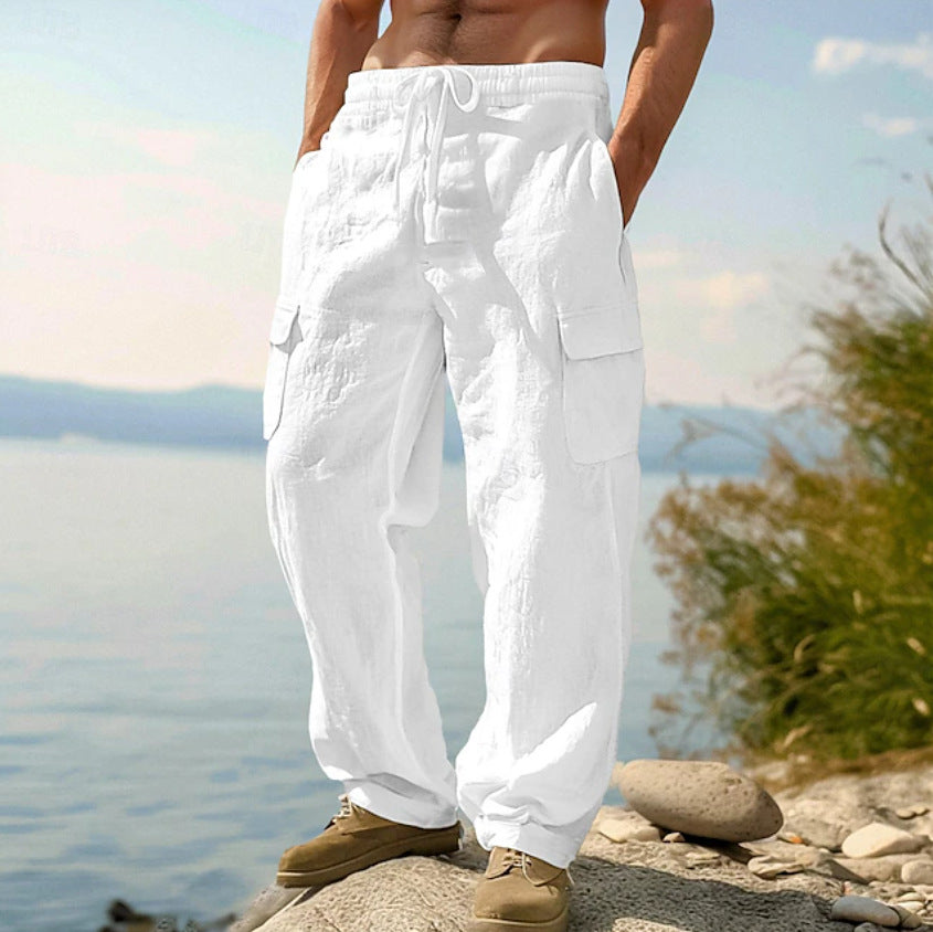 Herren Cargo-Hose mit vielfältigen praktischen Taschen und elastischem Bund Echoarchiv