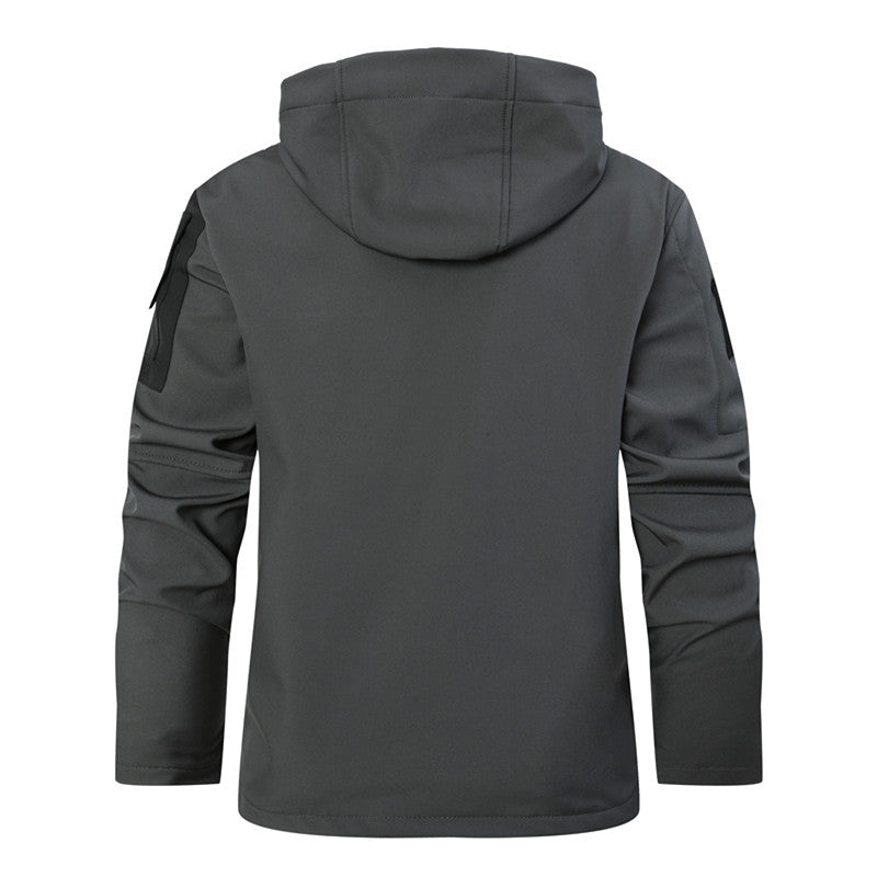Herren funktionale Softshell-Jacke mit Fleece-Innenfutter und Kapuze Echoarchiv