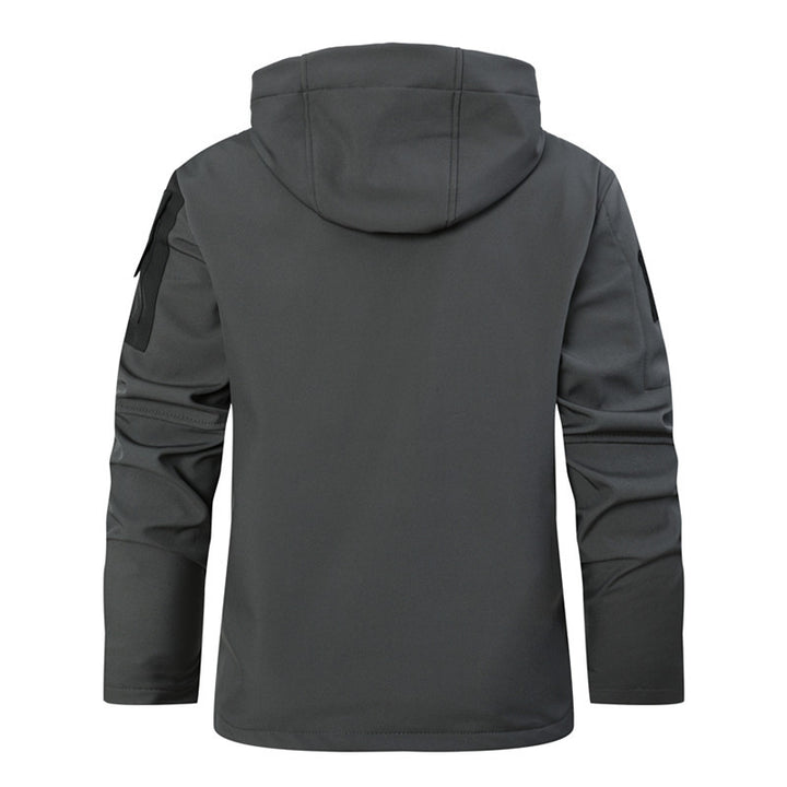 Herren funktionale Softshell-Jacke mit Fleece-Innenfutter und Kapuze Echoarchiv