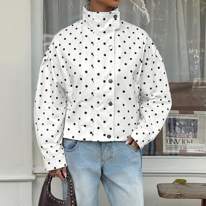 Damen Polka-Dots Pullover Jacke Echo Archiv