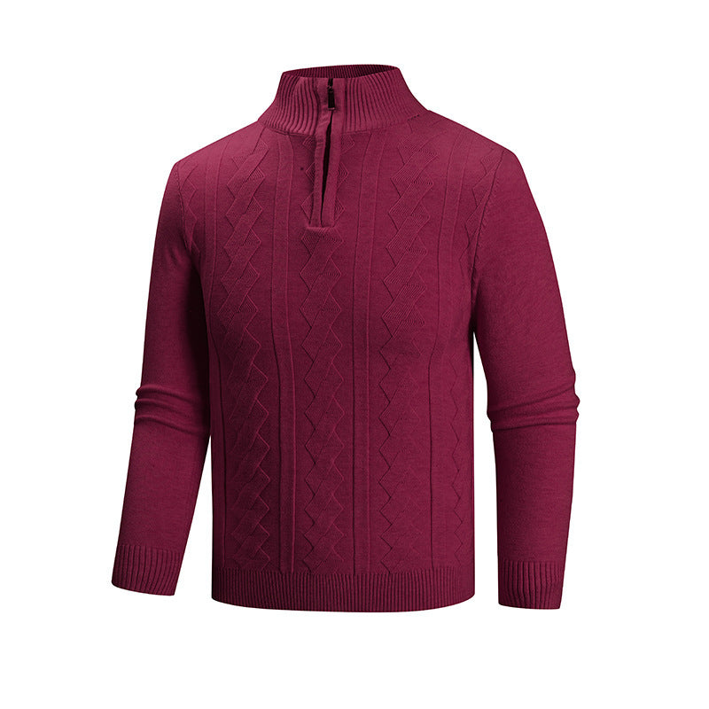 Herren Strickpullover mit hohem Kragen Echoarchiv