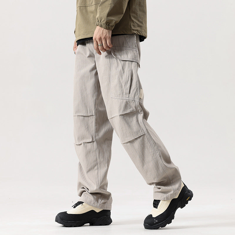 Herren Weite Cargo-Hose mit verstärkten Kniepaneelen und Multifach‑Taschen Echo Archiv
