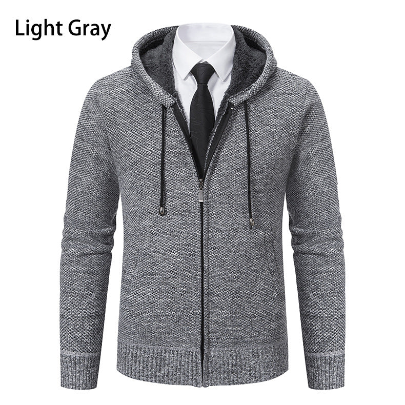 Herren Strickjacke mit modernem Schnitt und praktischem Reißverschluss Echoarchiv